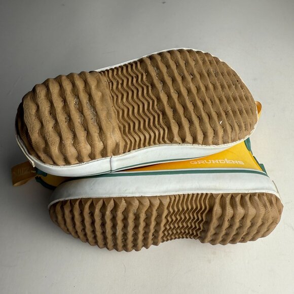 Grundens Kids Guppy Rain Boots Pineapple Little Kids Size 8 - Picture 6 of 8